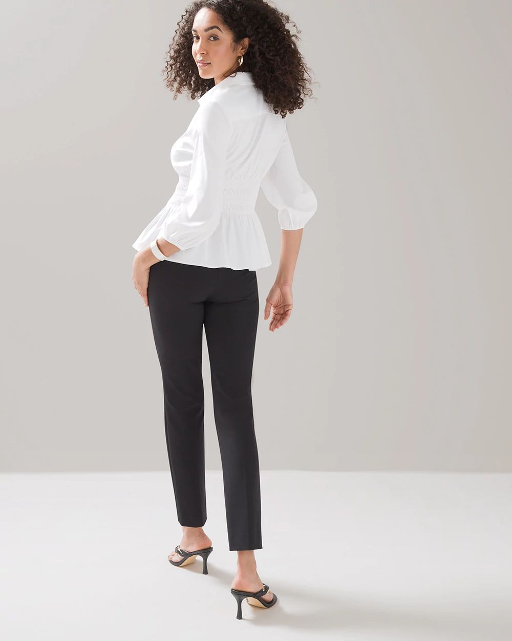 Mid-Rise Sublime Stretch Slim Ankle Pants