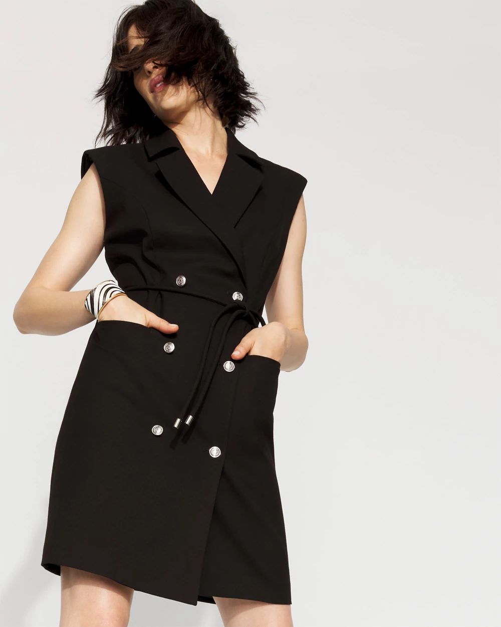 Double-Breasted Blazer Dress