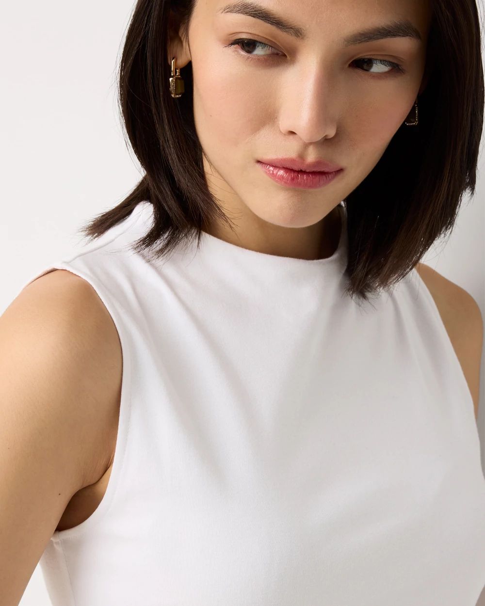 WHBM FORME™ All Ways Stretch High-Crewneck Tank Top