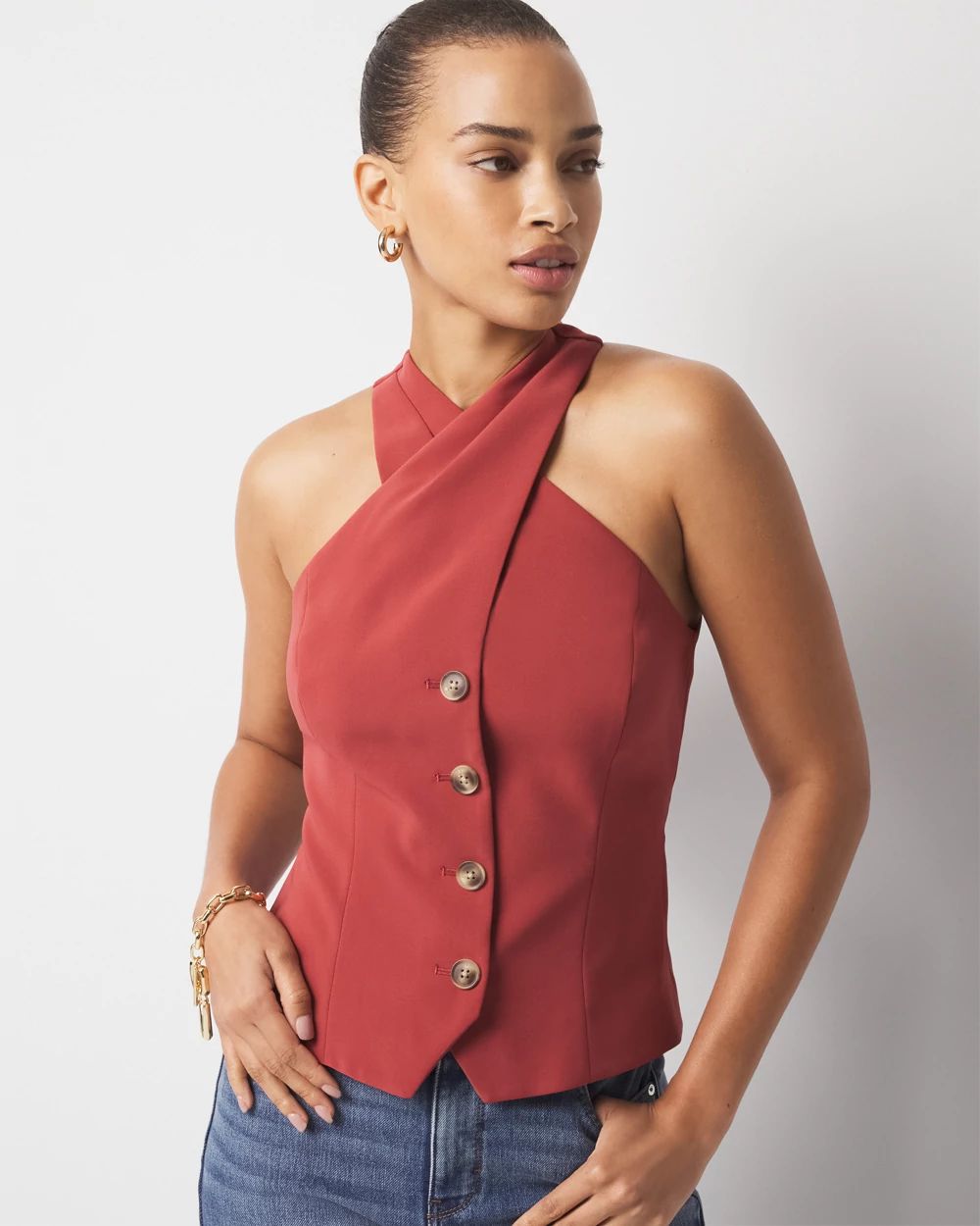 Crossover Halter Vest