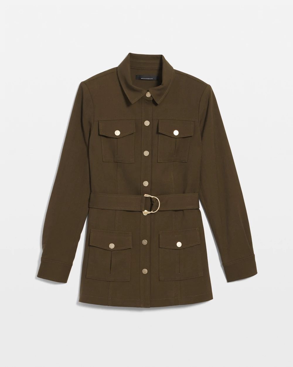 Twill Belted Utility Shacket