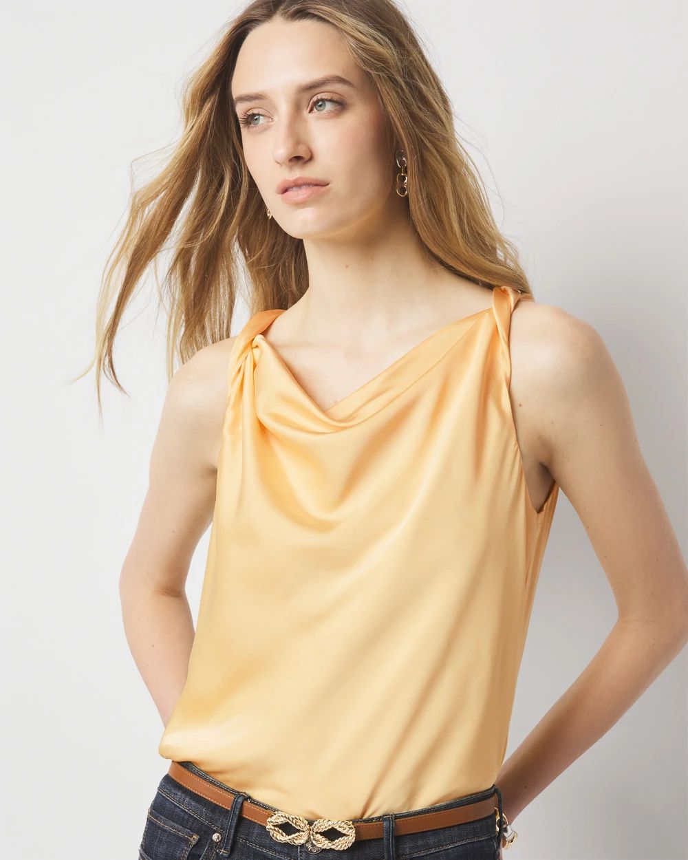 Satin Draped Shell