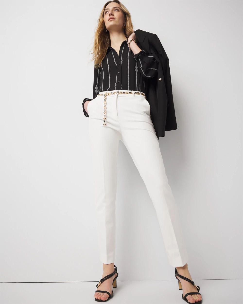 Slim Ankle Comfort Stretch Pants