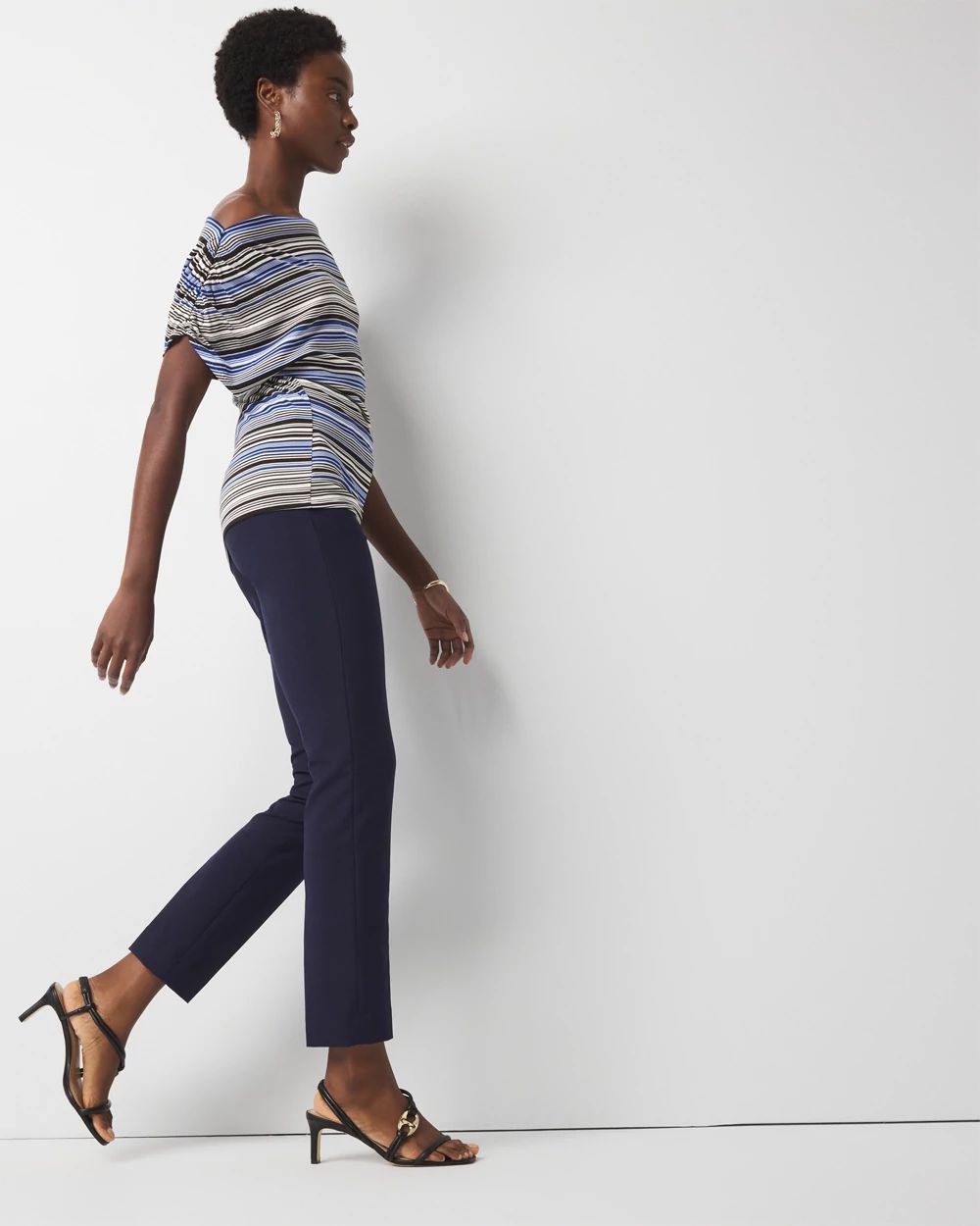 WHBM® Elle Slim Ankle Comfort Stretch Pant click to view larger image.