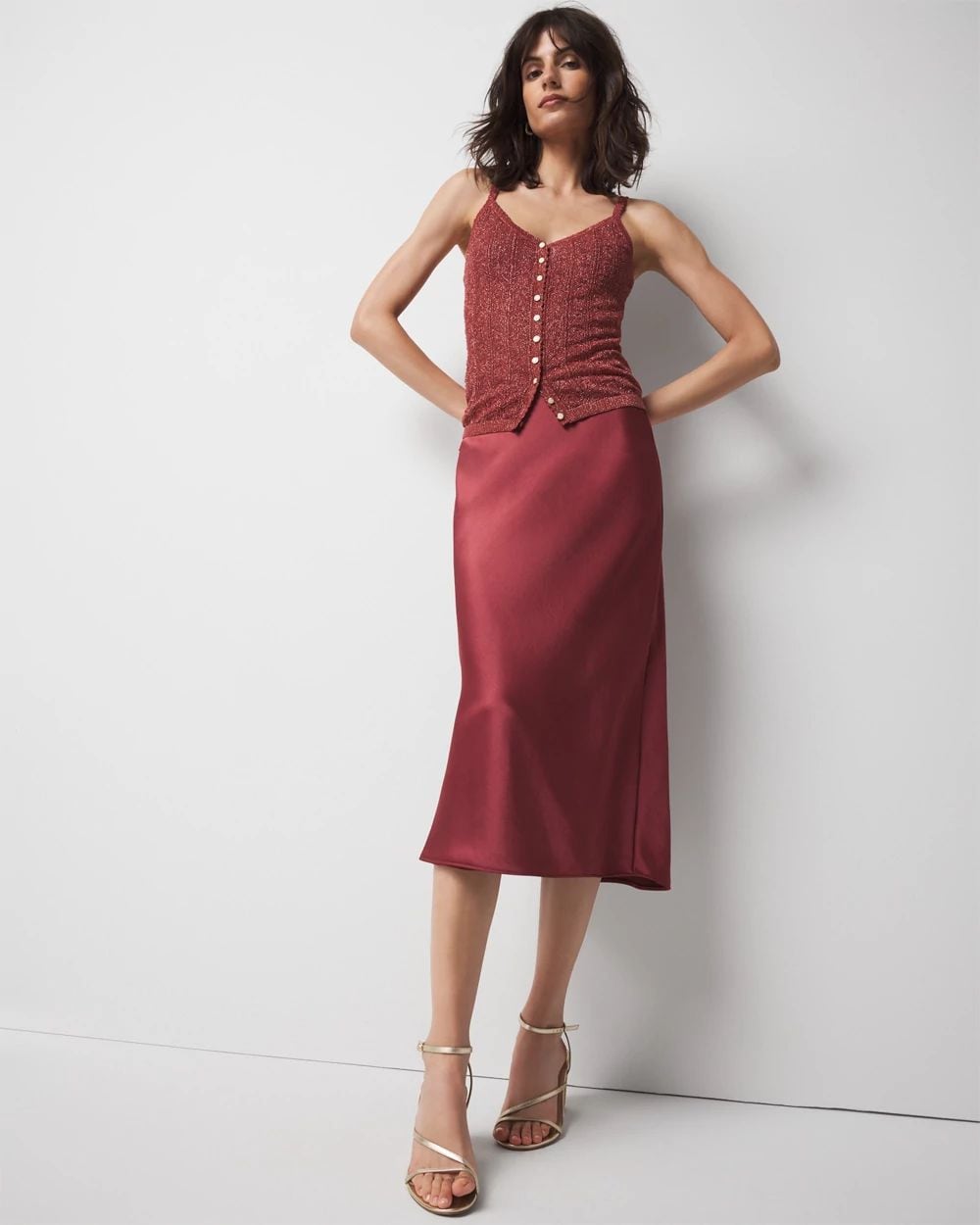 Metallic Sweater Camisole