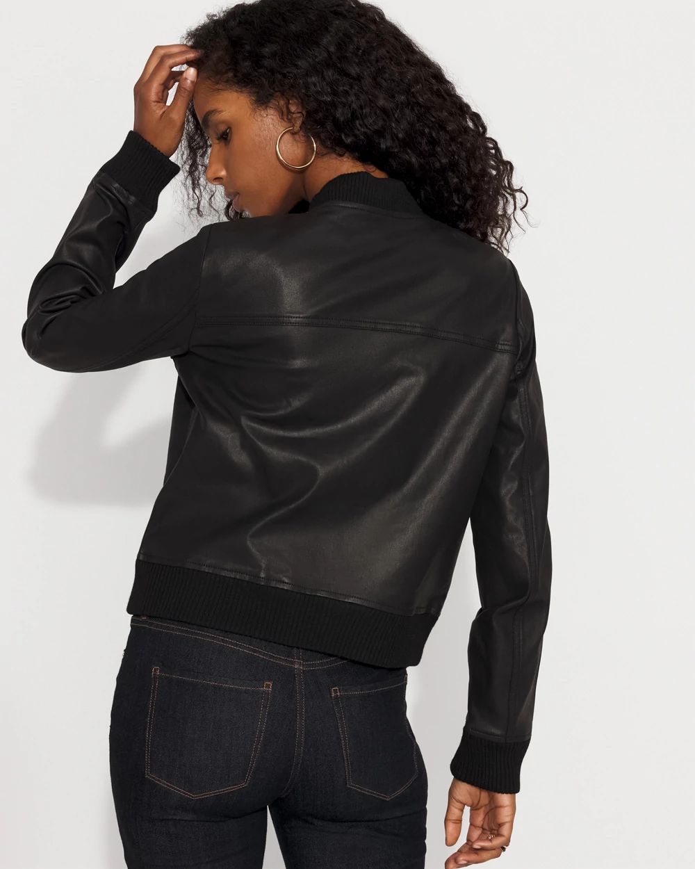 Coated Bomber Jacket