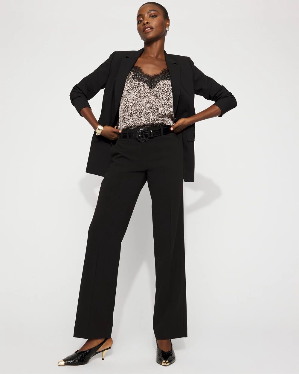 Lace Trimmed Satin Camisole