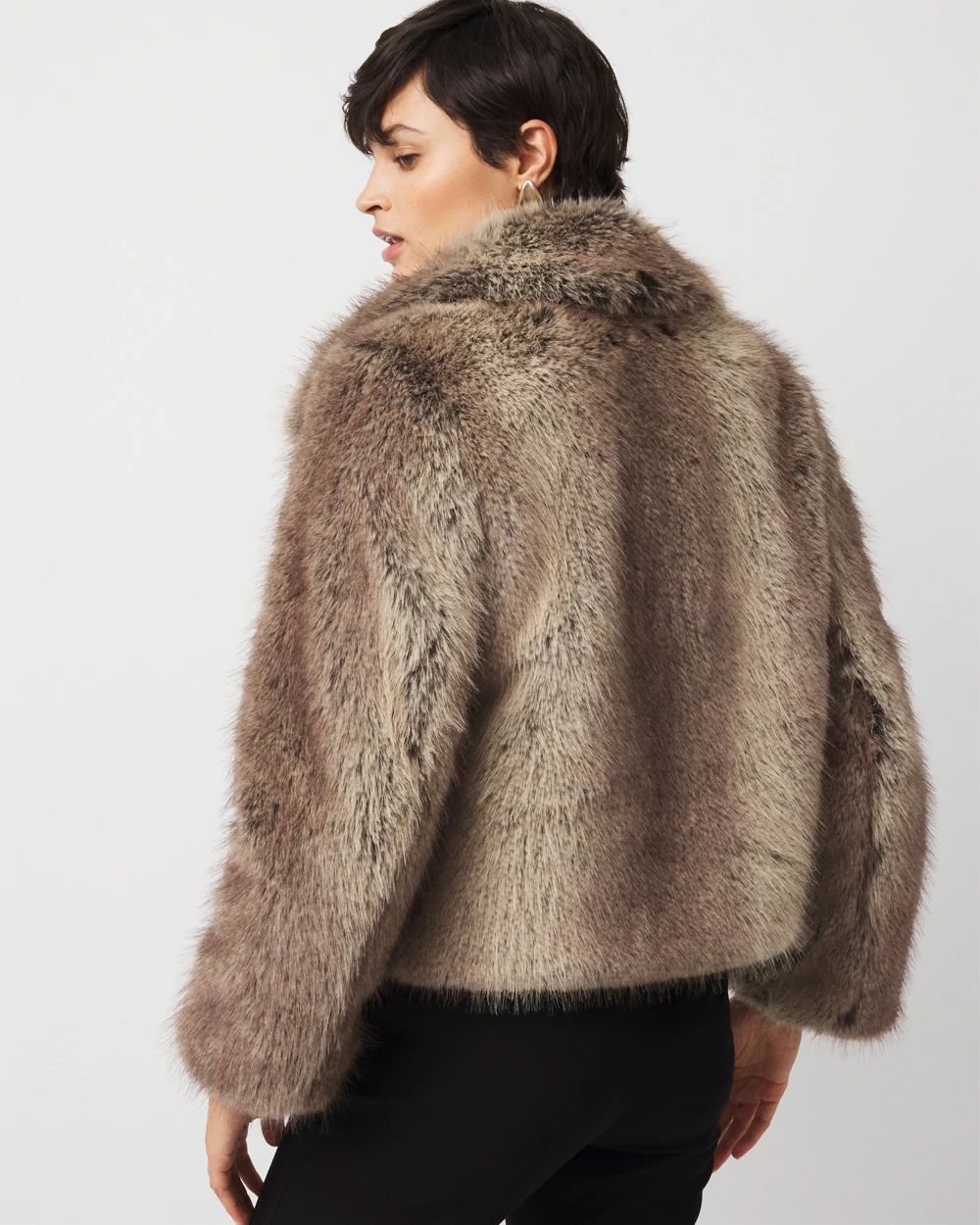 Faux Fur Peacoat