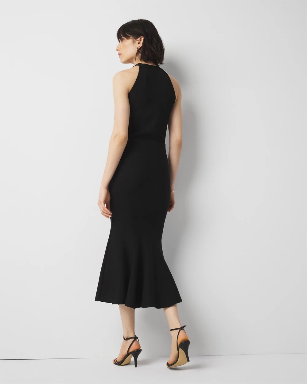 Petite Trumpet Flare Midi Skirt