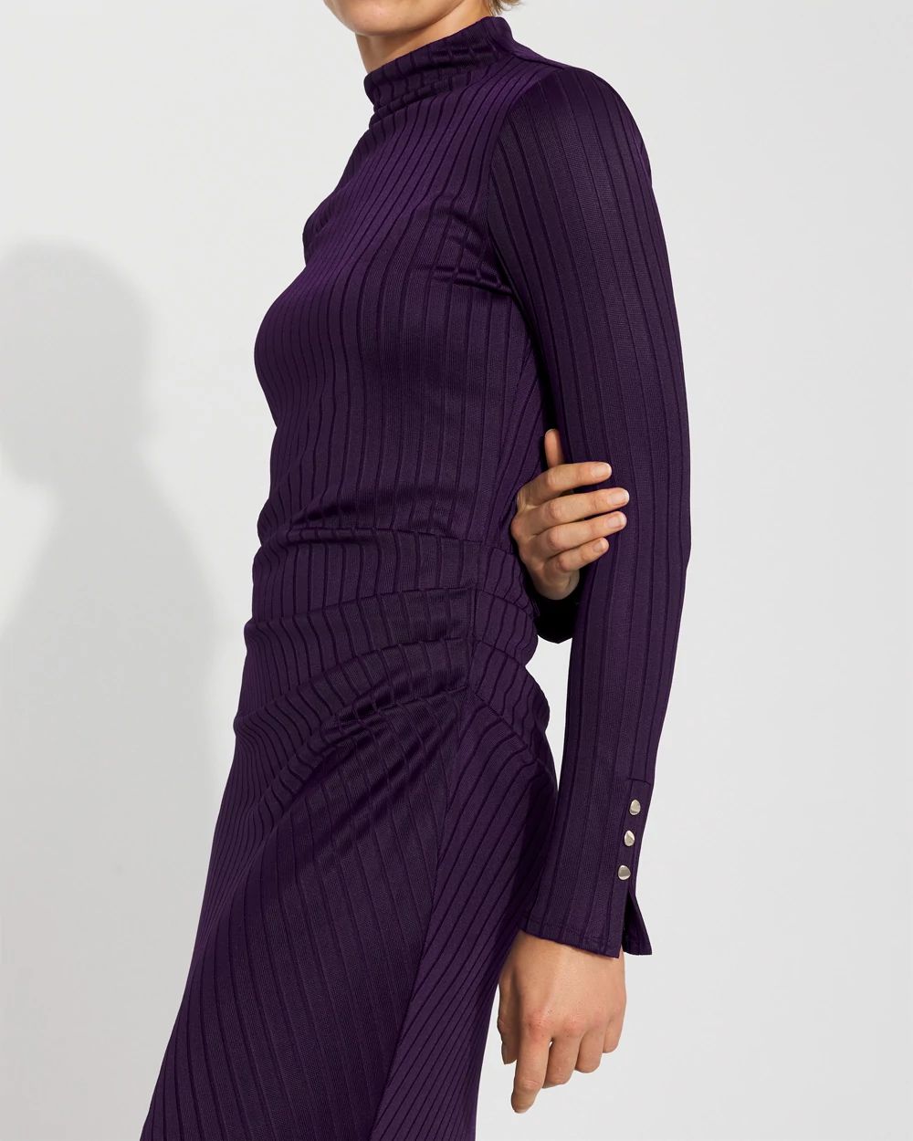Ribbed Long Sleeve Maxi Dress