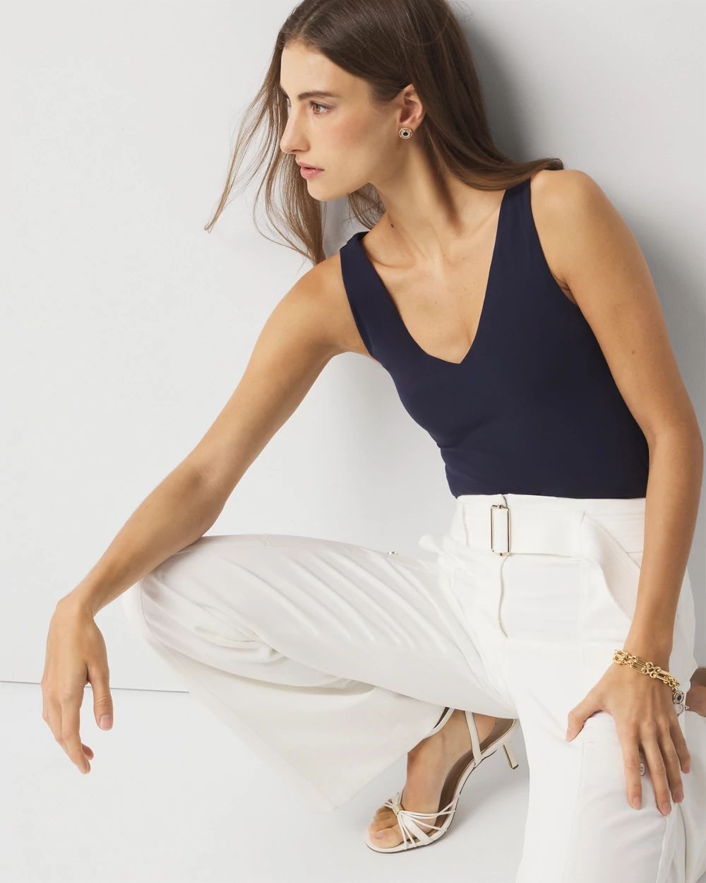 WHBM FORME™ All Ways Stretch Dual Neck Tank