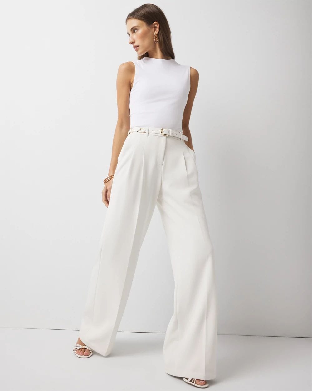 WHBM FORME™ All Ways Stretch High-Crewneck Tank Top