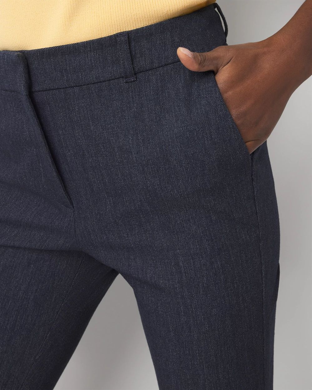 WHBM® Elle Slim Denim-Look Capri Pant