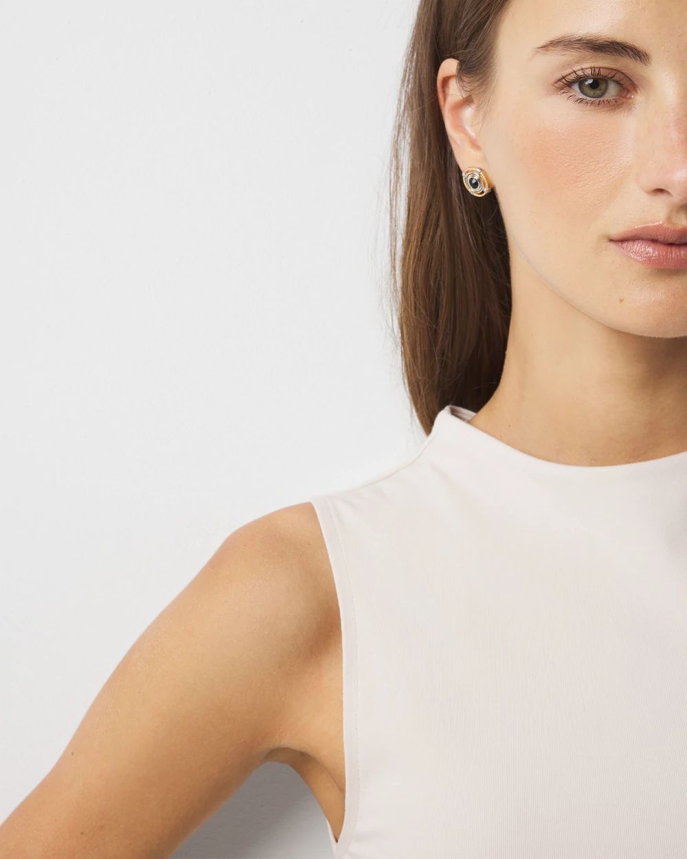 WHBM FORME™ All Ways Stretch High-Crewneck Tank Top