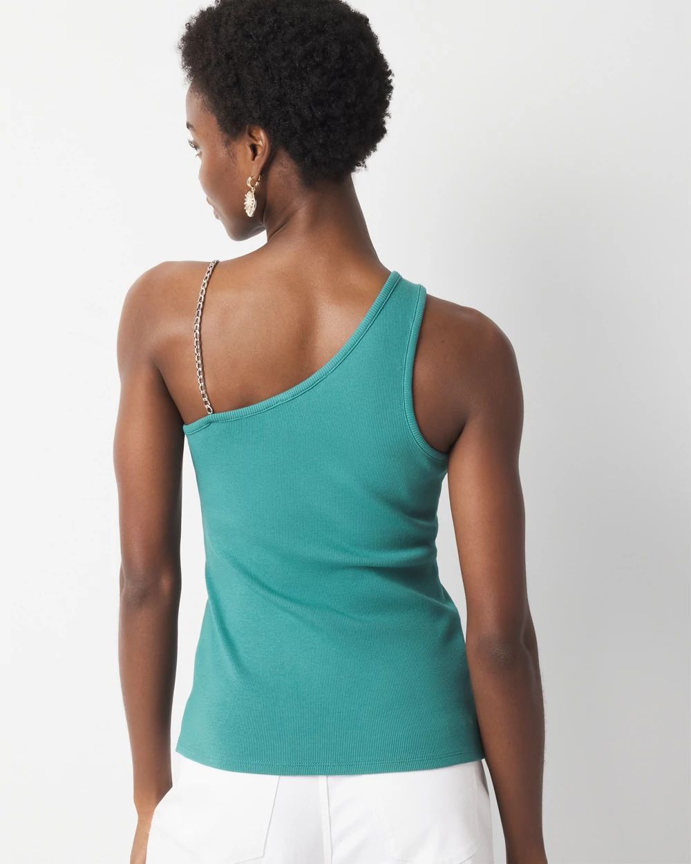 Chain Strap Ribbed Tank