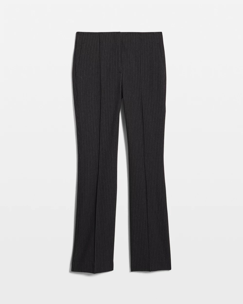 Pinstripe Denim-Look Slim Bootcut Pant