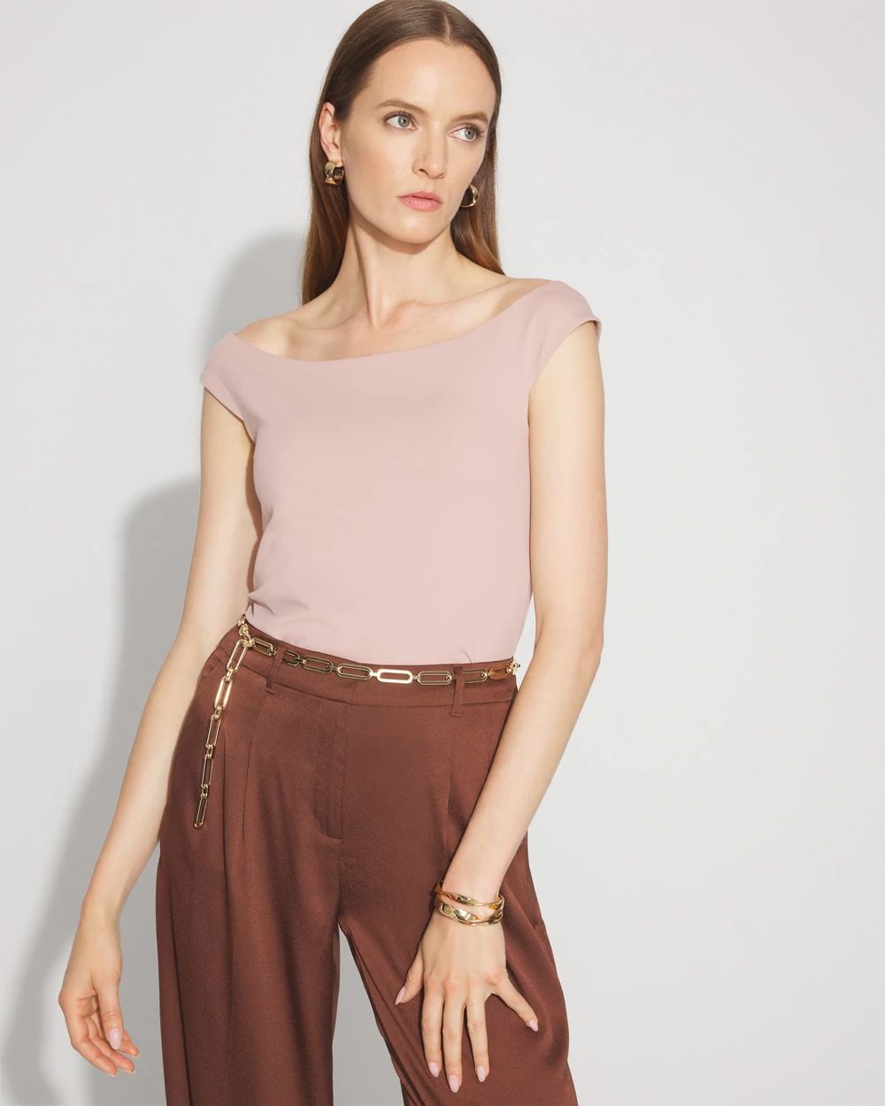 WHBM FORME™ All Ways Stretch At-The-Shoulder Top
