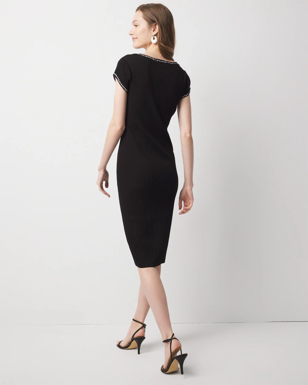 Braided Trim Sweater Dress