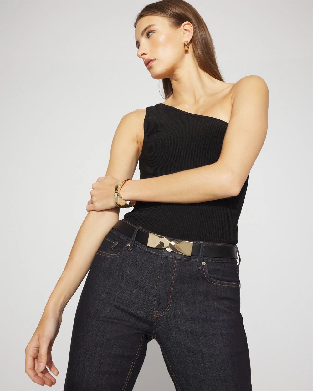 Gold Twist Stretch Belt