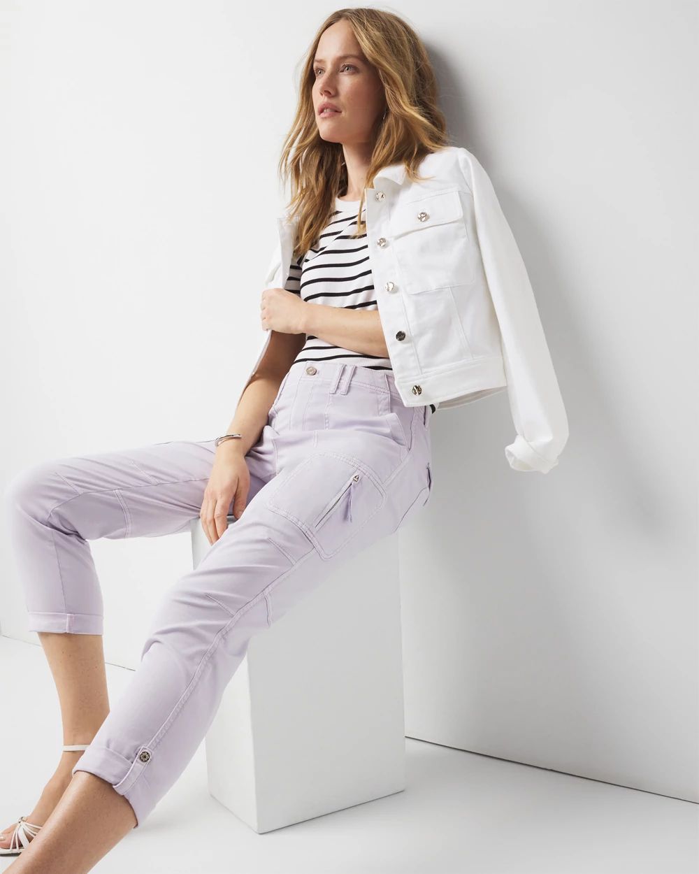 Mid-Rise Pret-A-Pedi Straight Cropped Pants