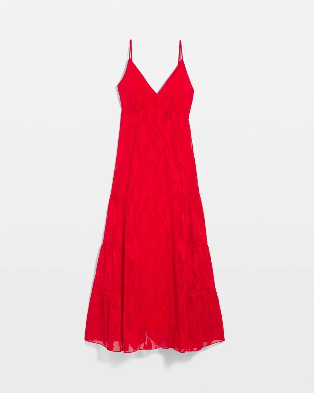 Chiffon Burnout Maxi Dress