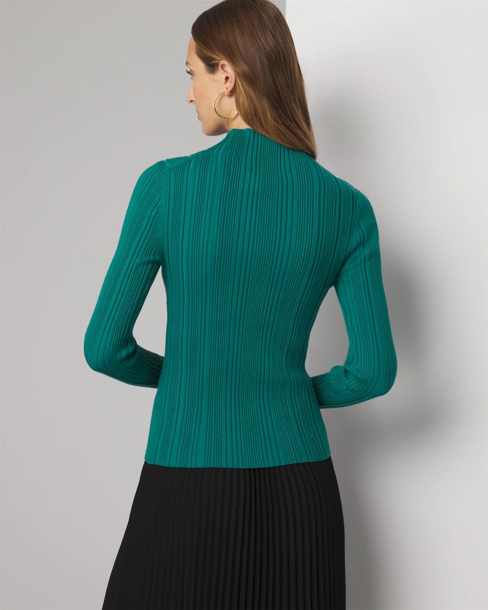 Ribbed Mockneck Sweater