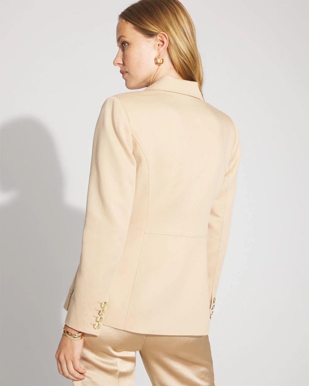 Double-Breasted Utility Blazer