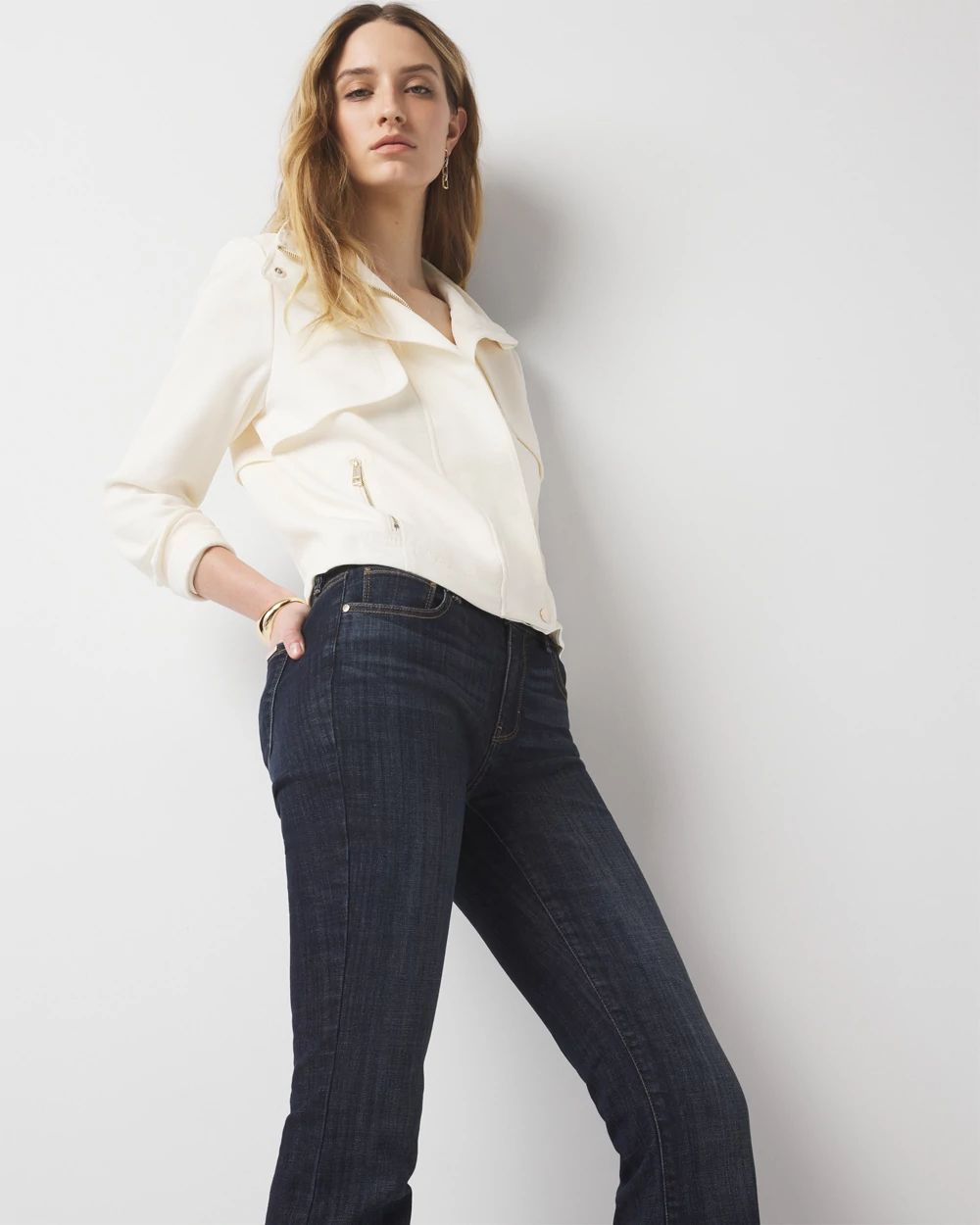 Zip-Up Jacket with Pockets