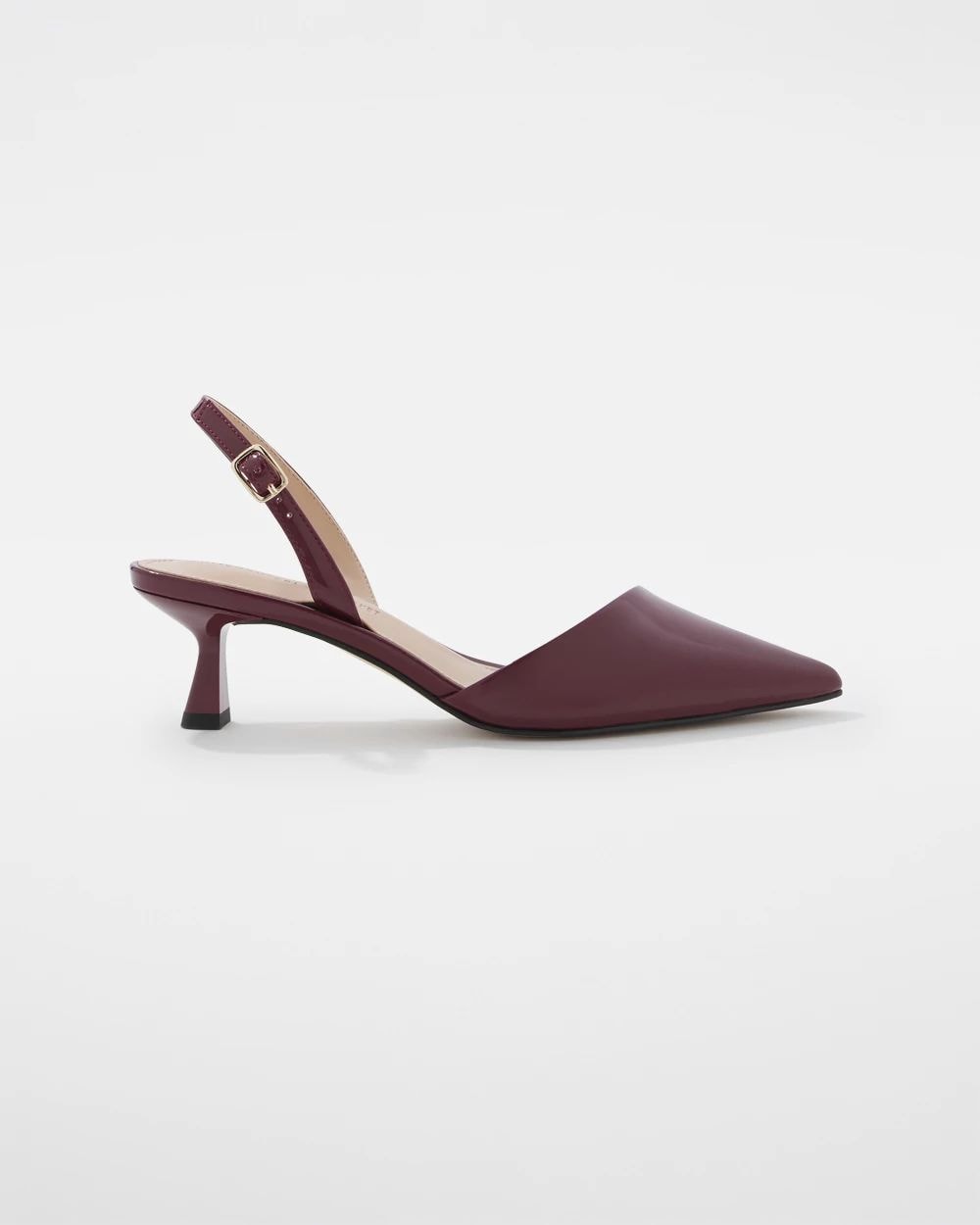 Asymmetrical Slingback Pump