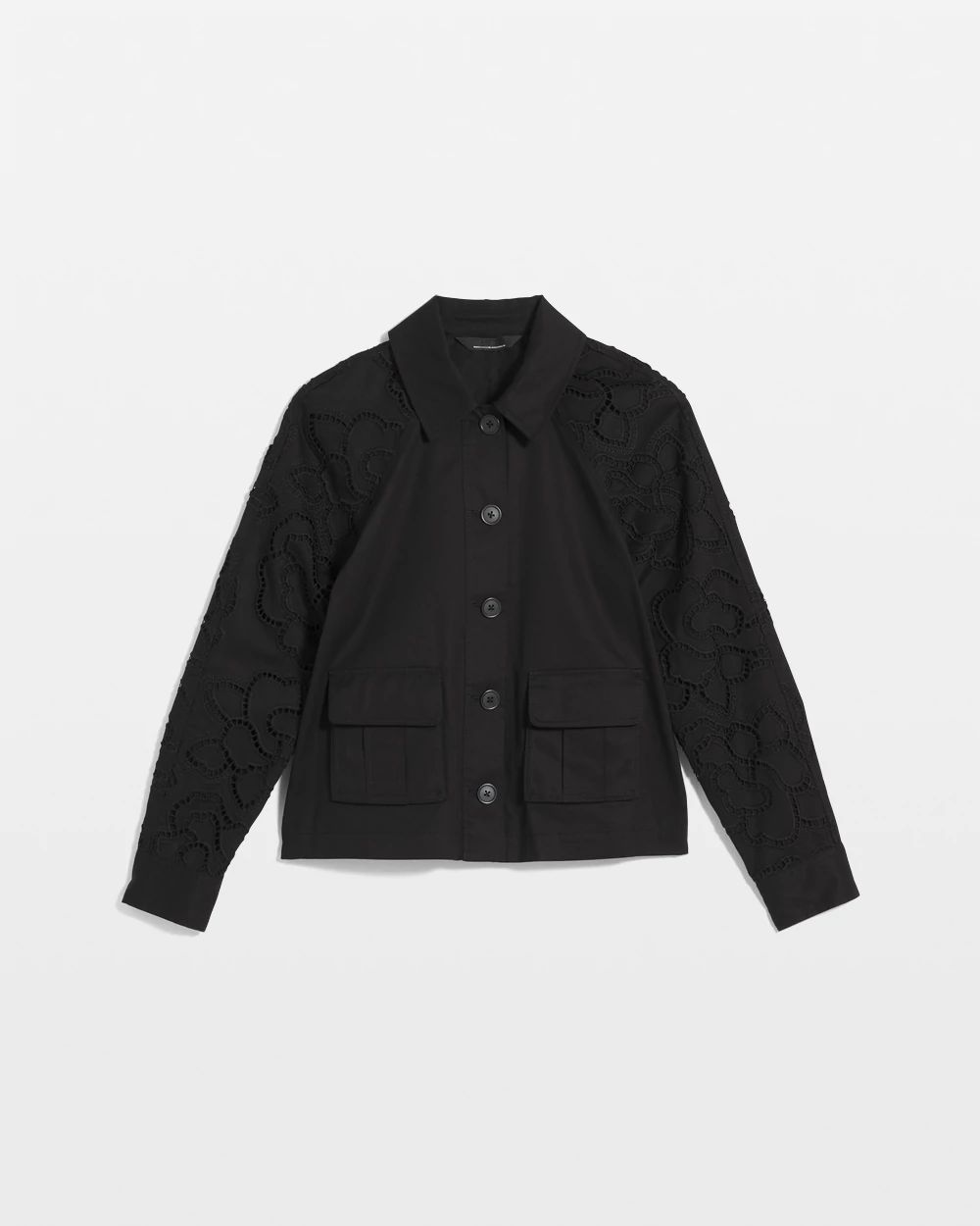 Embroidered Cargo Jacket