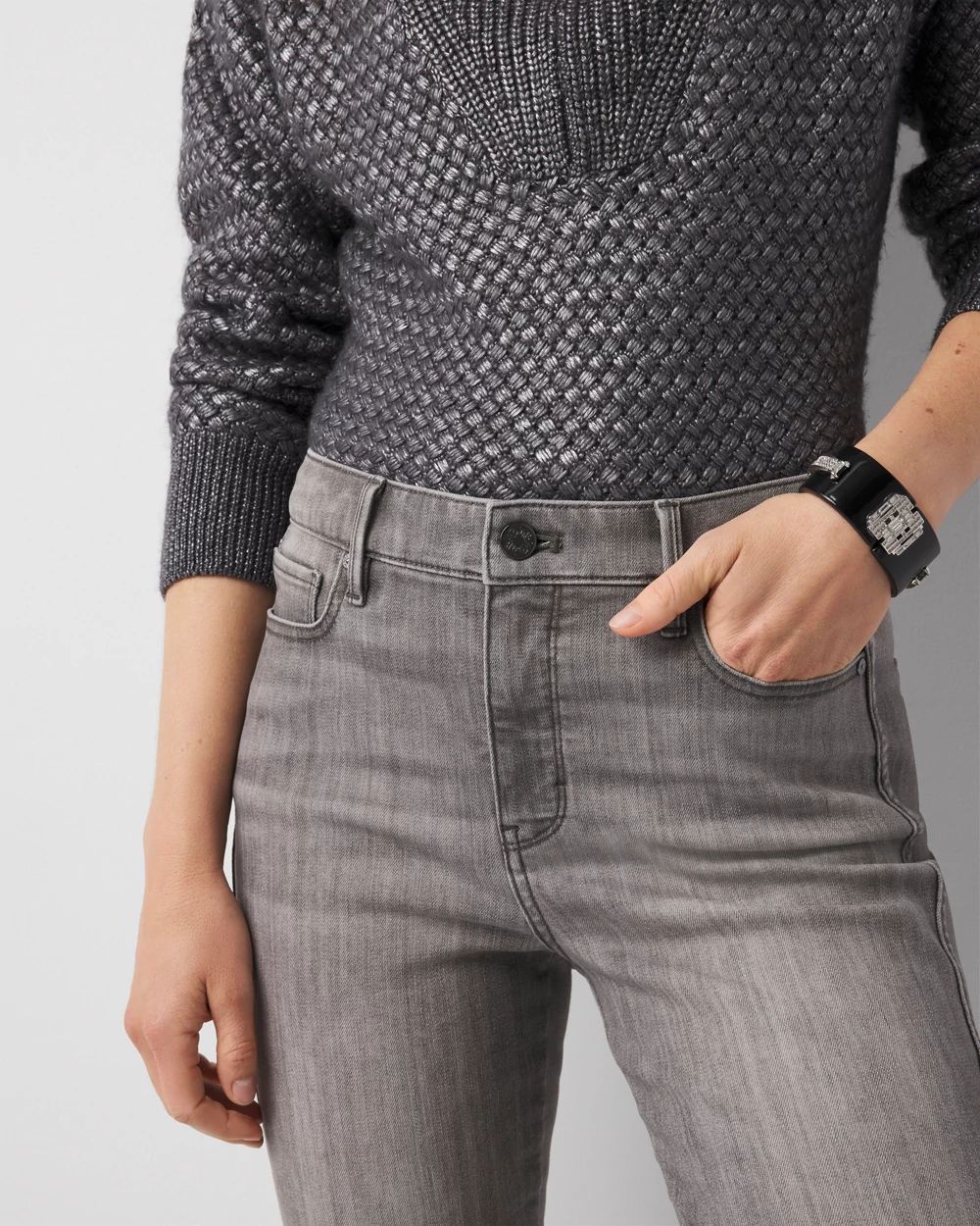 High-Rise Skinny Flare Jeans