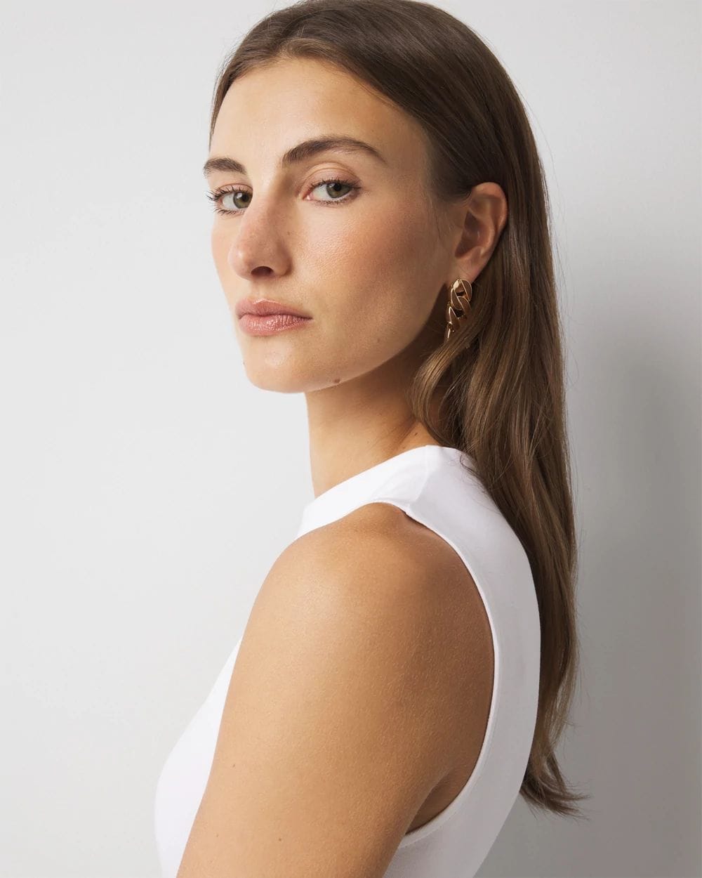 WHBM FORME™ All Ways Stretch High-Crewneck Tank Top