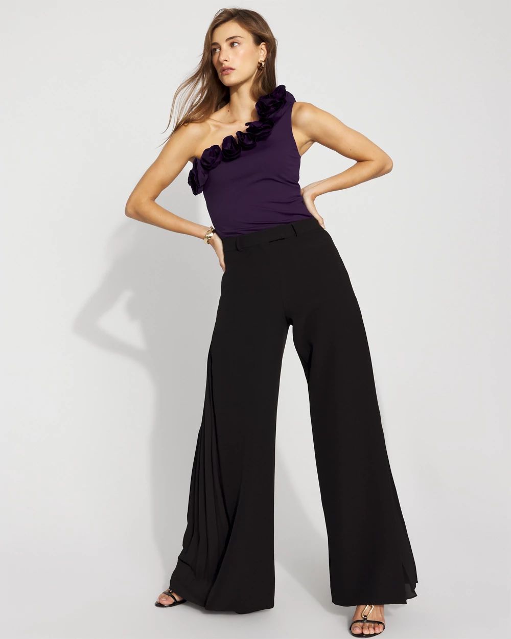 WHBM FORME™ Floral One-Shoulder Top