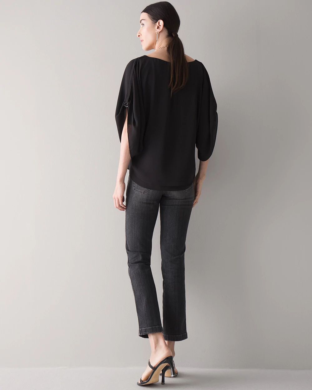 Petite Kimono Sleeve Blouse