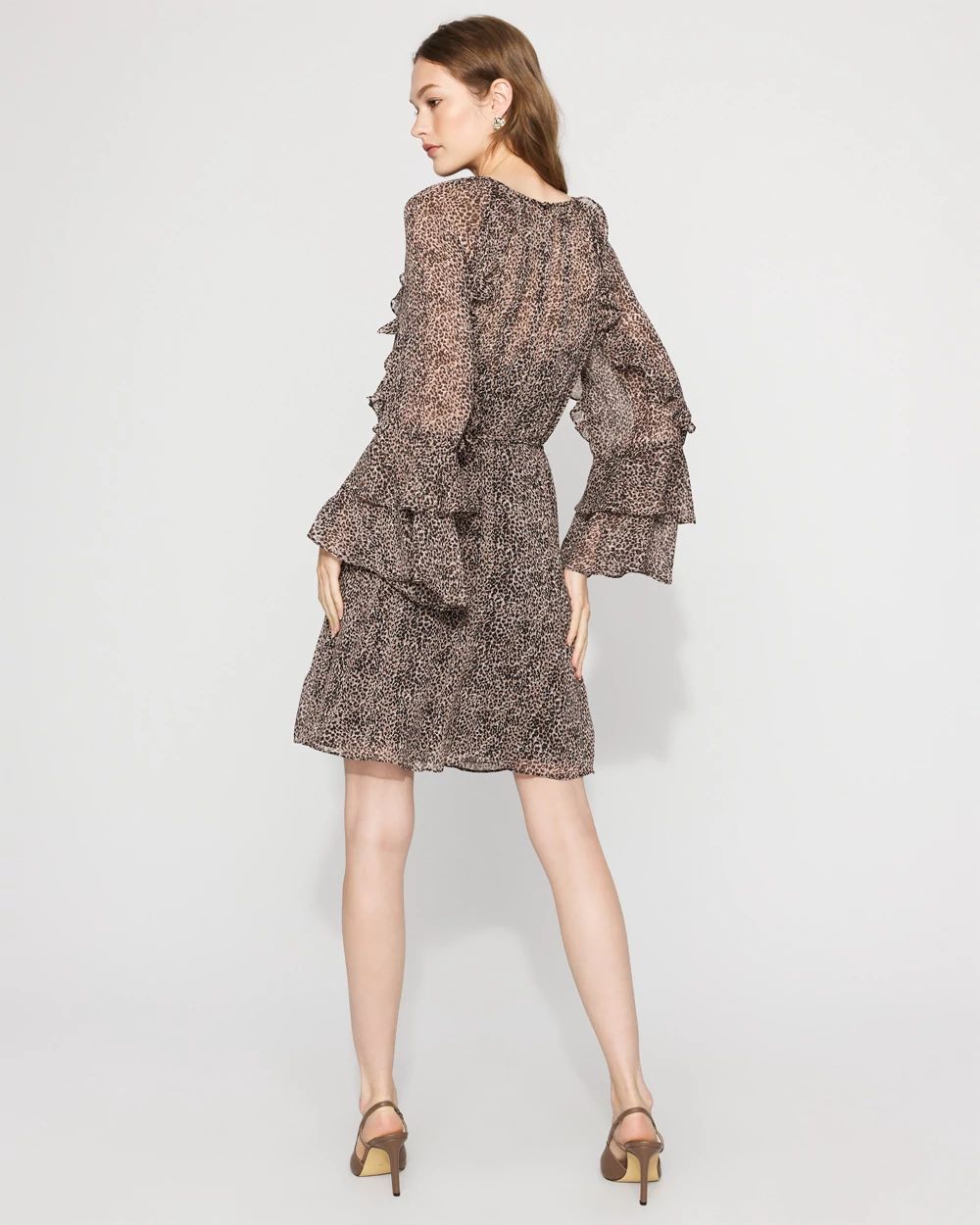 Leopard Ruffle Mini Dress