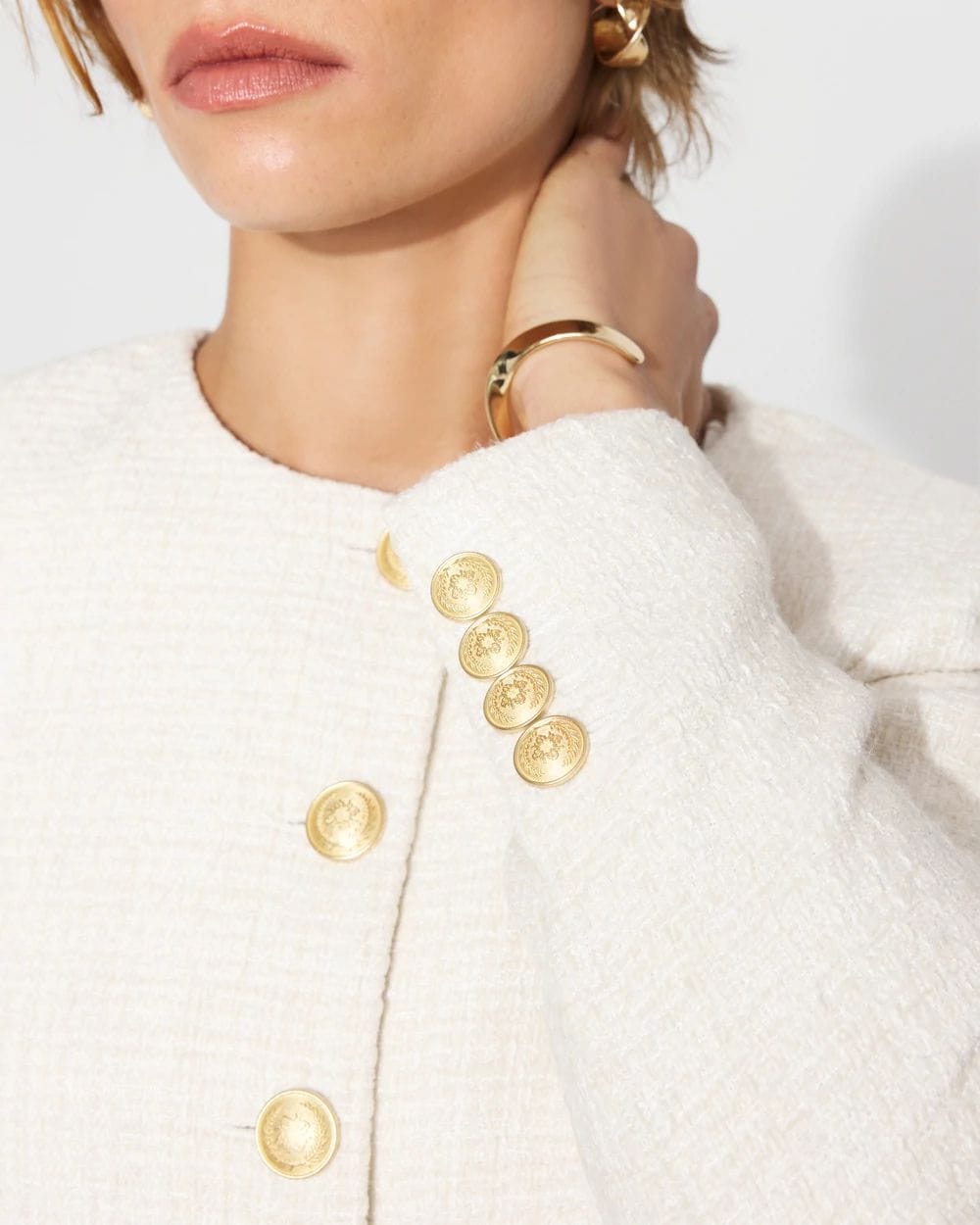 Cropped Tweed Jacket