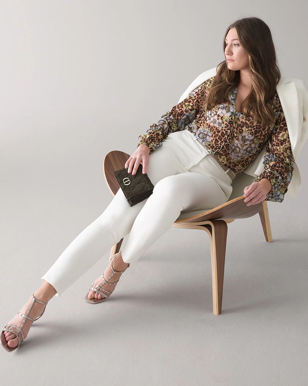 Curvy WHBM® Elle Slim Ankle Comfort Stretch Pant