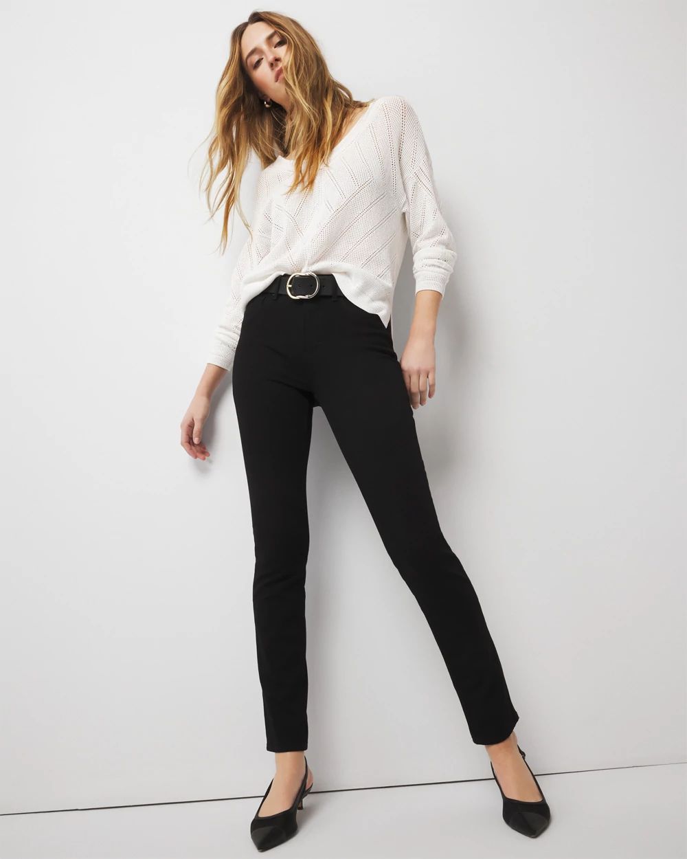 Curvy-Fit High Rise Sculpt Slim Jeans