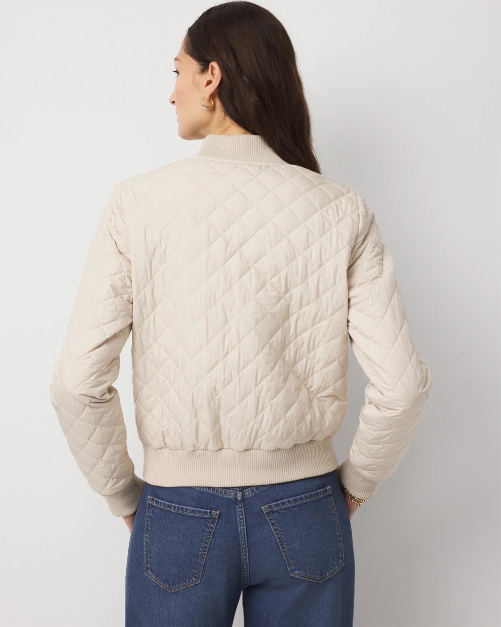 Quilted Bomber Jacket