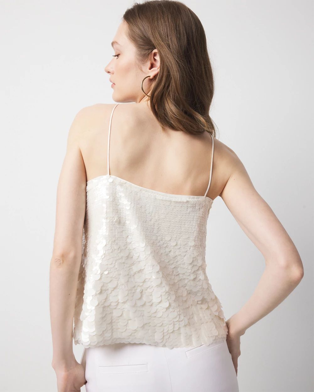 Sequin Mesh Camisole