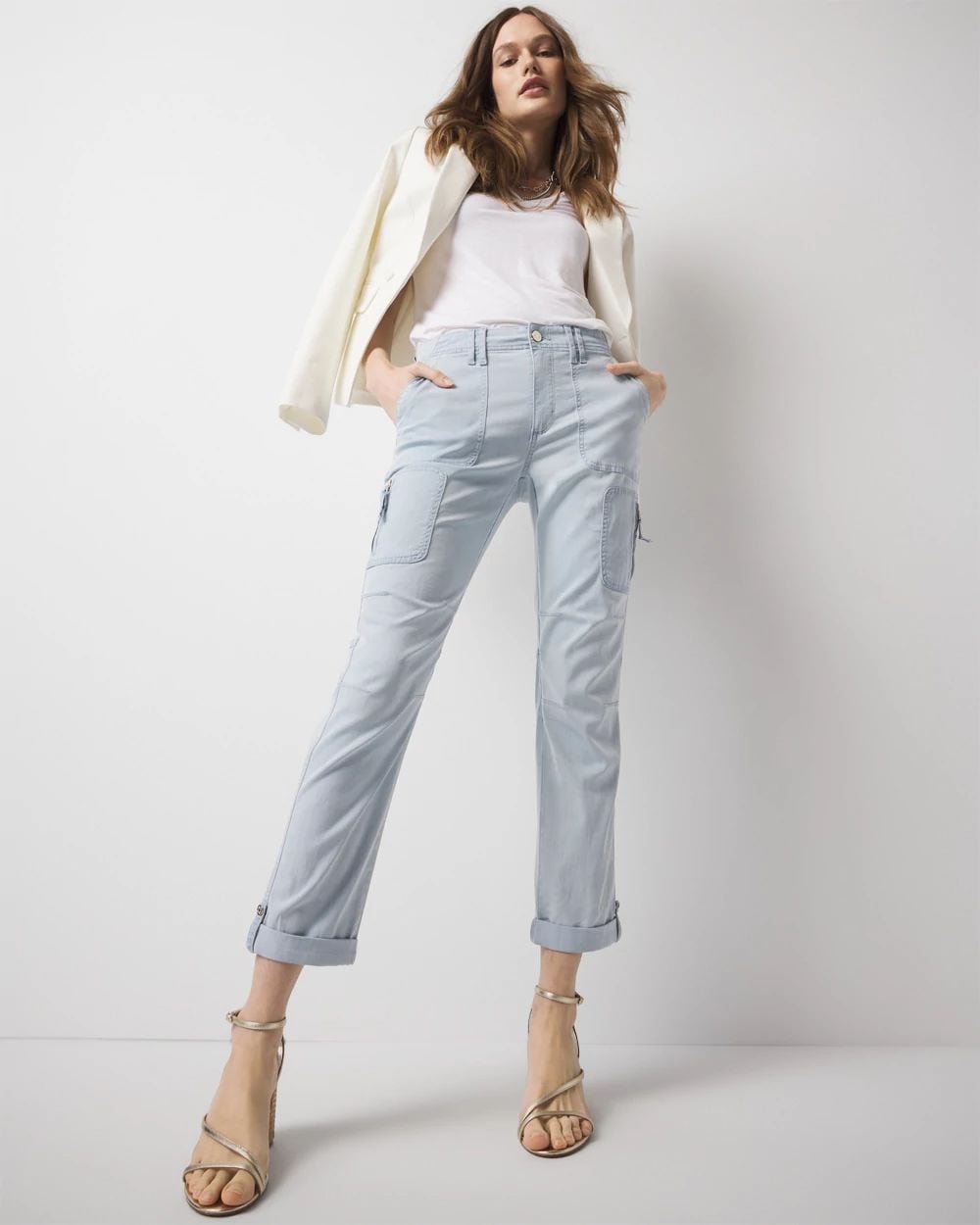 Mid-Rise Pret-A-Pedi Straight Cropped Pant
