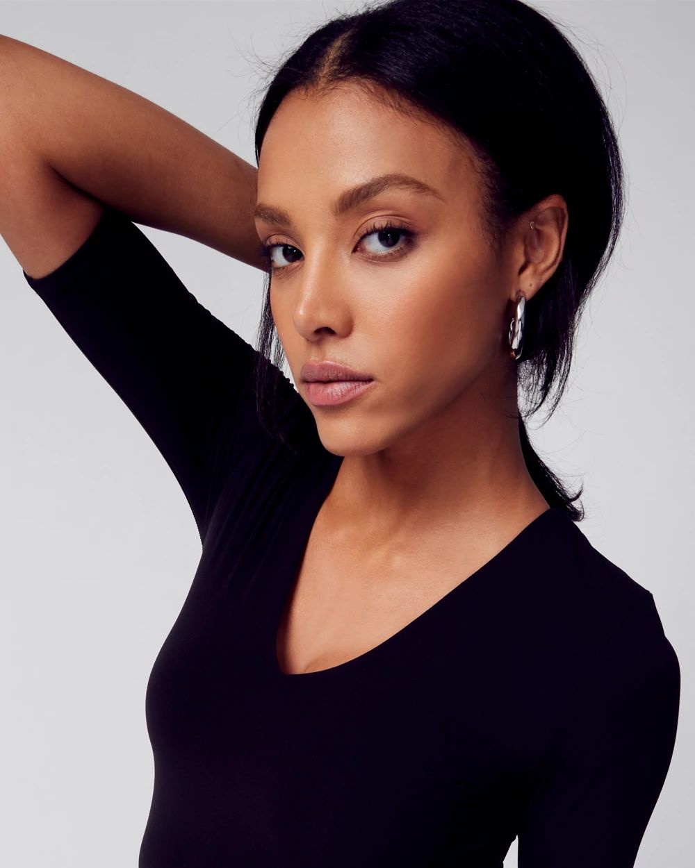 WHBM® FORME Elbow-Sleeve Top click to view larger image.