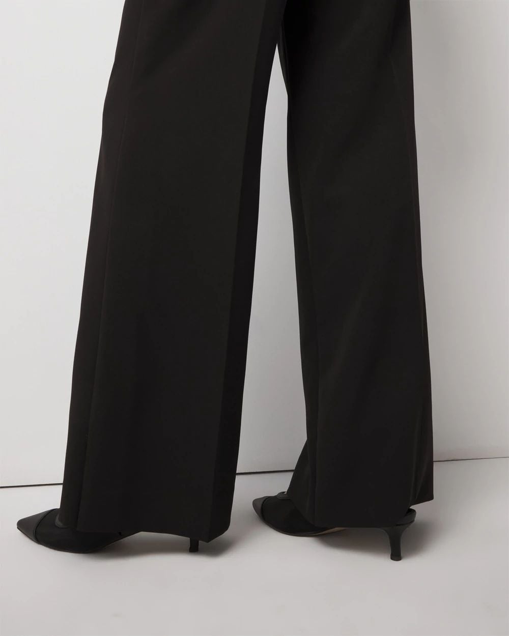 Curvy Pleated Wide Leg Pants