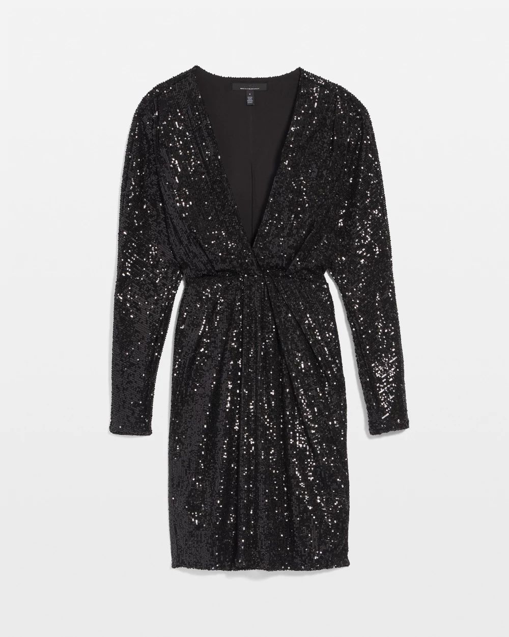 Petite Sequin Pleated Dress