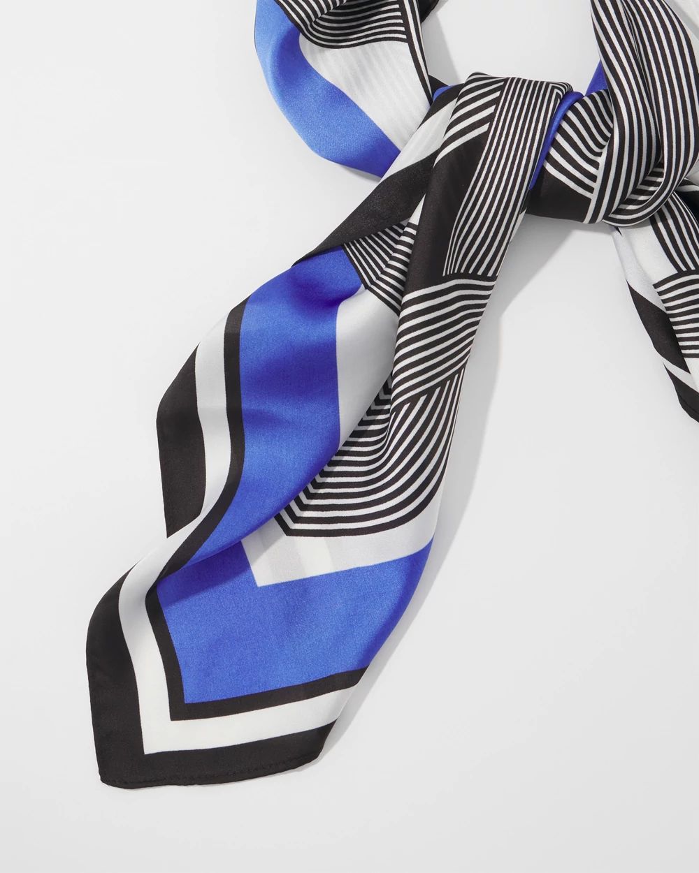 Geometric Print Square Scarf