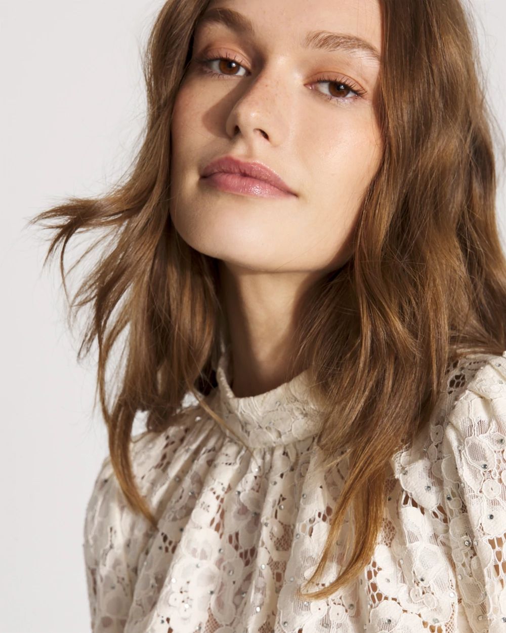 Embellished Lace Top