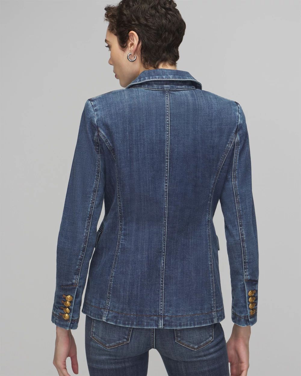 WHBM® Denim Studio Blazer