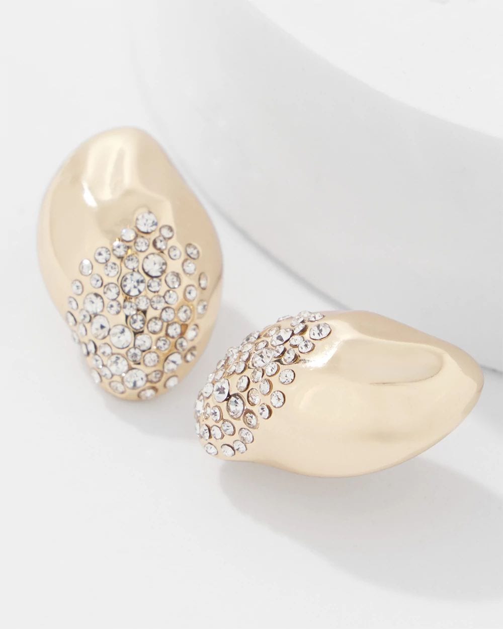 Dusted Pavé Stud Earrings