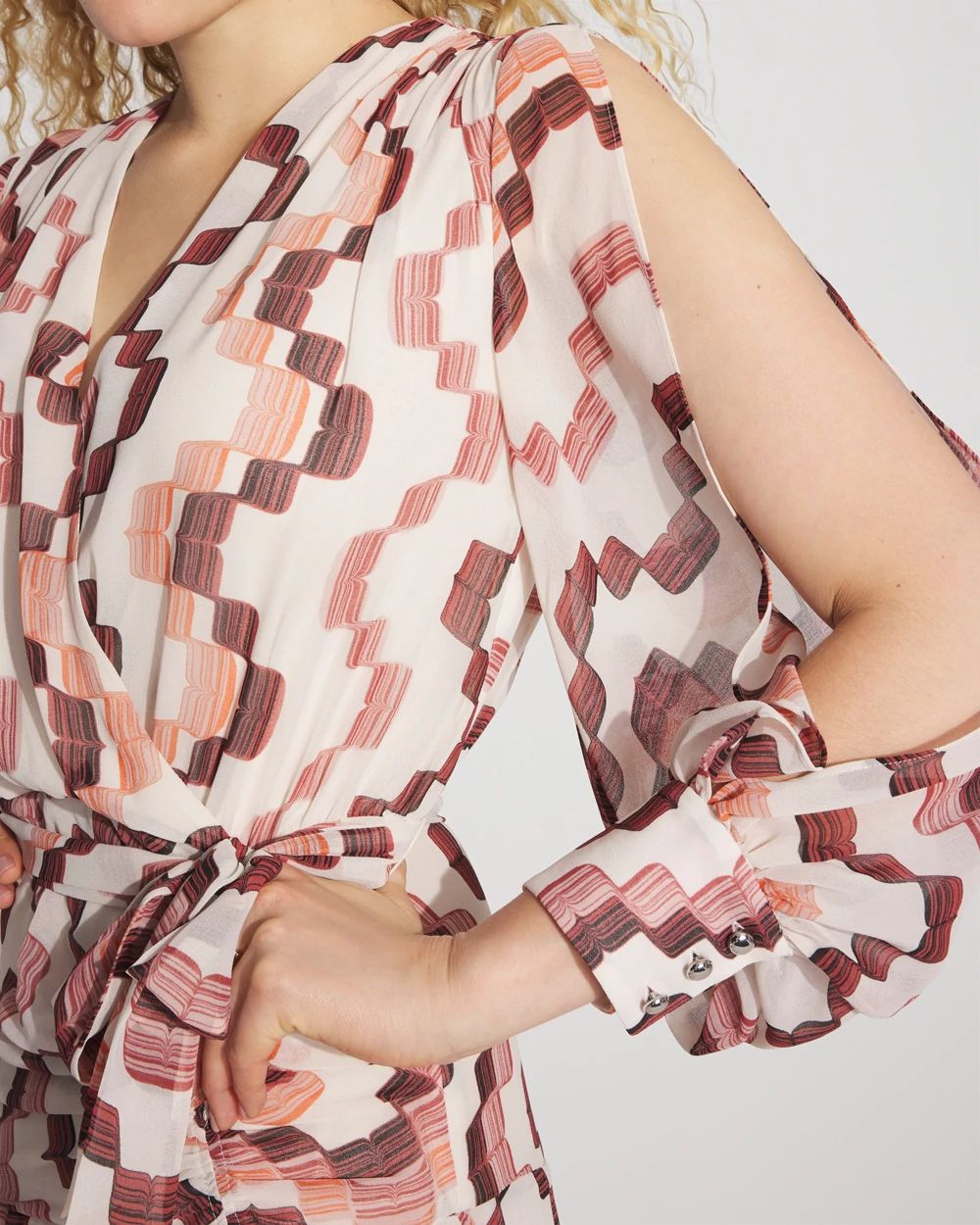 Printed Chiffon Maxi Dress