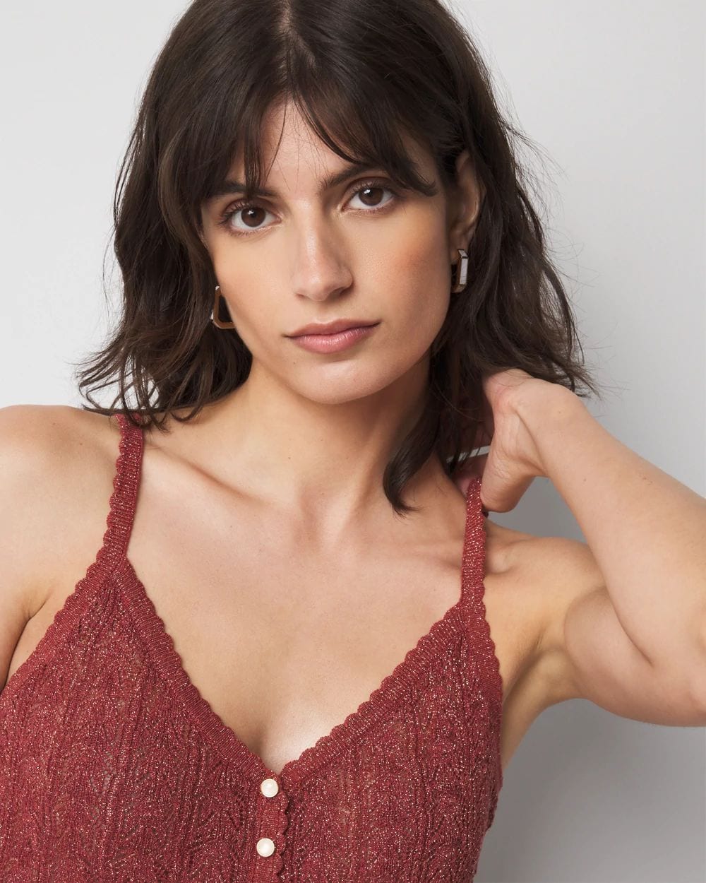 Metallic Sweater Camisole